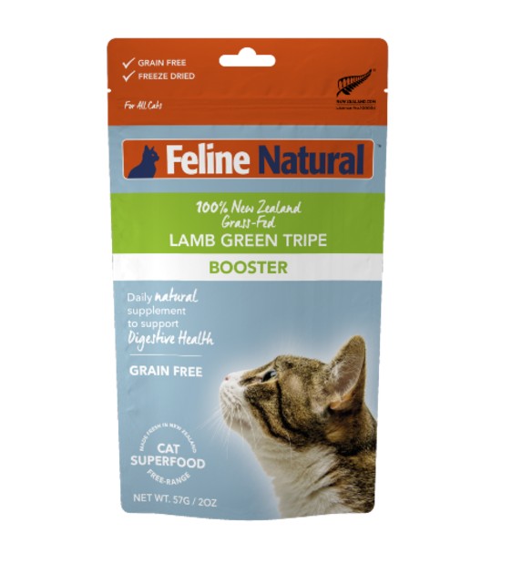 Feline Natural Lamb Green Tripe Booster Freeze Dried Cat Food