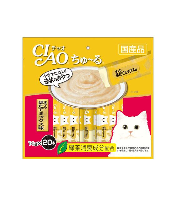 Ciao Churu Tuna Scallop Mix (Pack of 20) Cat Treats-CIS129