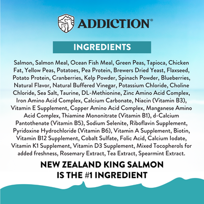 Addiction Salmon Bleu Complete & Balanced Skin & Coat Dry Cat Food