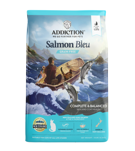 Addiction Salmon Bleu Complete & Balanced Skin & Coat Dry Cat Food