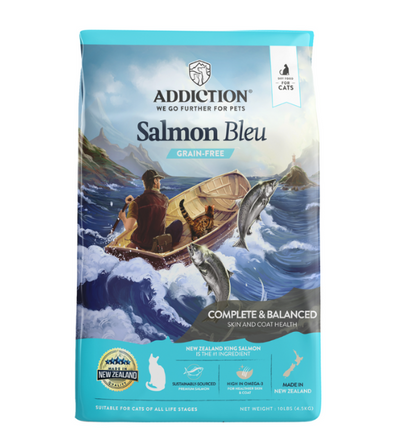 Addiction Salmon Bleu Complete & Balanced Skin & Coat Dry Cat Food