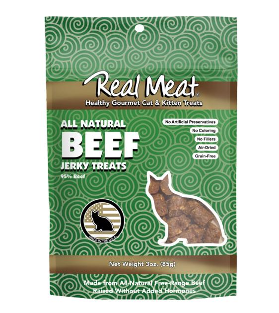 The Real Meat Company All Natural Beef Jerky Cat Treats