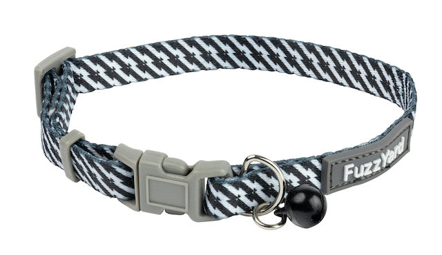 FuzzYard Tabbytooth (Black/White) Cat Collar