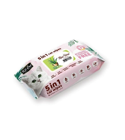 Kit Cat 5 In 1 Cat Wipes (Aloe Vera)