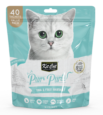 Kit Cat Purr Puree Tuna & Fiber (Hairball) Cat Treat