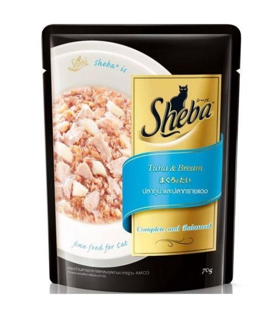 Sheba Tuna & Bream Pouch Wet Cat Food