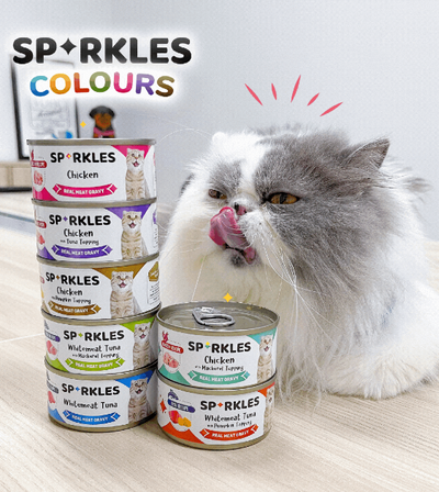 Sparkles Colours Chicken with Mackerel Topping Canned Wet Cat Food