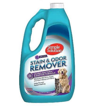 Simple Solution Pet Stain & Odor Remover Floral Fresh Cleaner For Cats & Dogs