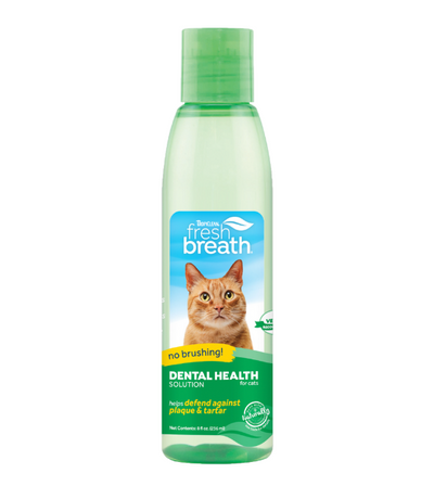 TropiClean Fresh Breath No Brushing Dental Health Solution for Cats