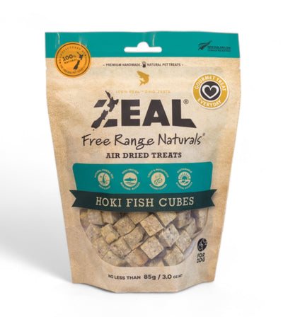 Zeal Free Range Air Dried Dog Treats (Hoki Fish Cubes)