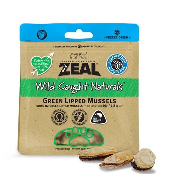 Zeal Free Range Freeze Dried Cat and Dog Treats (Green Lipped Mussels)