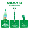 TropiClean Fresh Breath Oral Care Kit (Toothbrush, Finger Brush, & Gel) For Cats