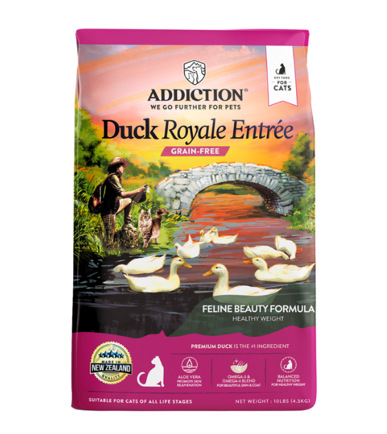 Addiction Duck Royal Feline Beauty Skin & Coat Dry Cat Food