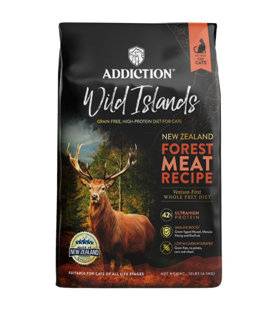 Addiction Wild Islands Forest Meat Venison High Protein Dry Cat Food