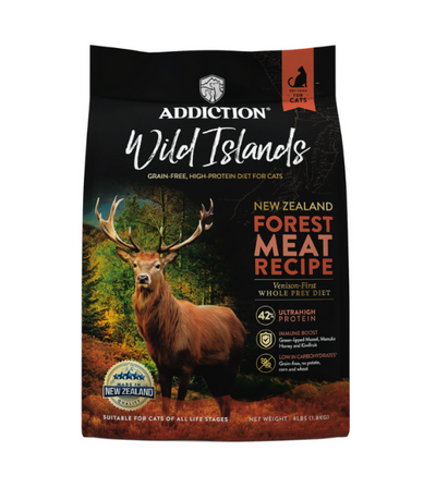 Addiction Wild Islands Forest Meat Venison High Protein Dry Cat Food