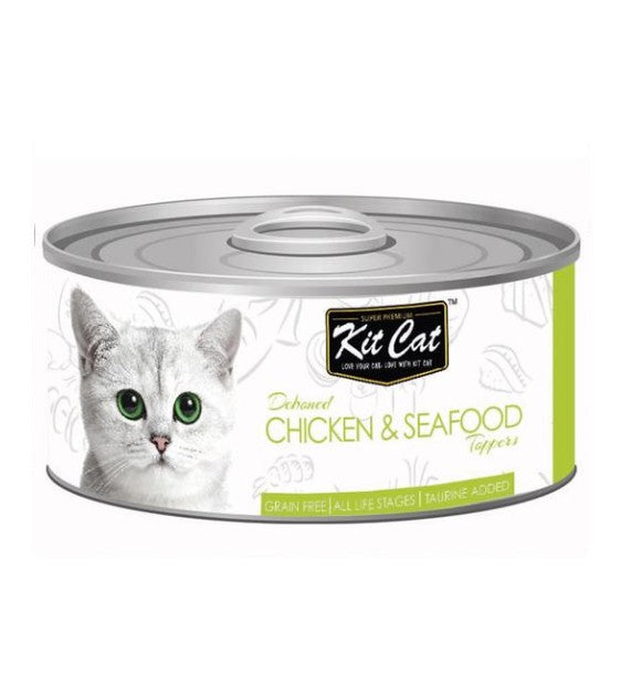 Kit Cat Deboned Chicken & Seafood Toppers Wet Cat Food