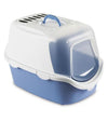 Stefanplast Cathy Easy Clean Hooded Cat Litter Pan (Blue)