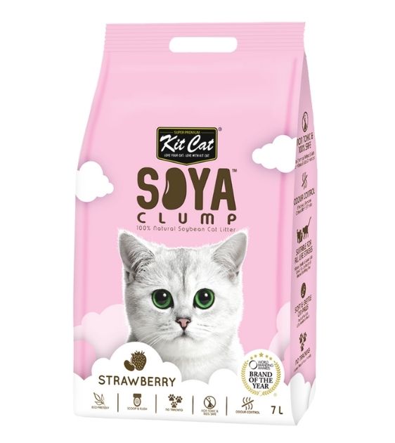 Kit Cat Soya Clump Strawberry Cat Litter