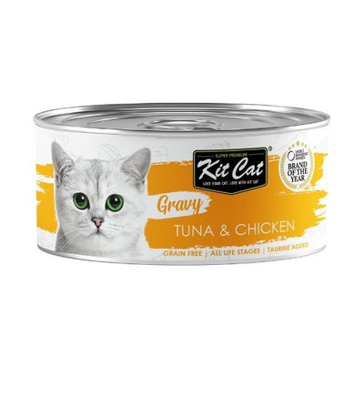 Kit Cat Gravy (Tuna & Chicken) Grain Free Canned Wet Cat Food