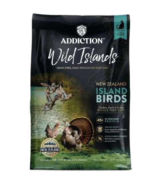 Addiction Wild Islands Island Birds High Protein Duck & Turkey Dry Cat Food
