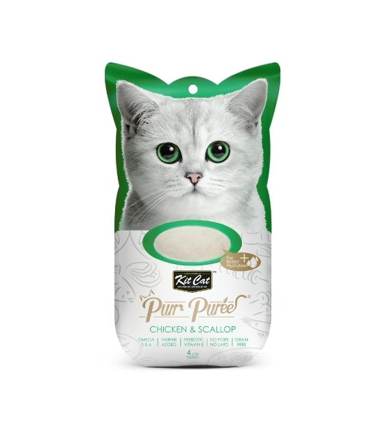 Kit Cat Purr Puree Chicken & Scallop Cat Treat
