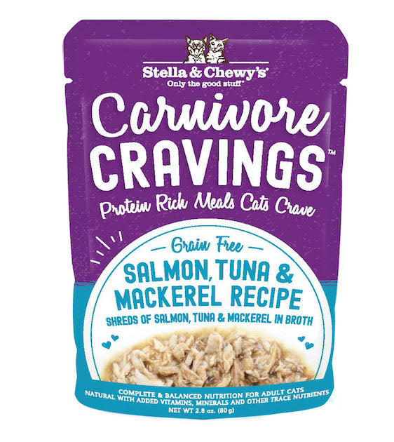 Stella & Chewy's Carnivore Cravings Salmon, Tuna & Mackerel in Broth Cat Food