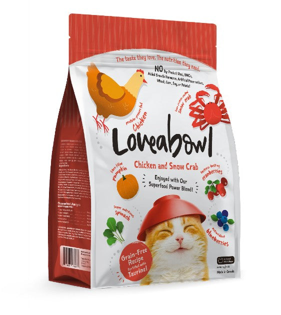 Loveabowl Chicken & Snow Crab Dry Cat Food