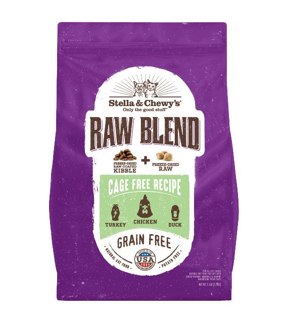 Stella & Chewy’s Freeze Dried Raw Blend Kibbles (Cage Free Chicken, Turkey & Duck) Dry Cat Food