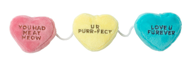 FuzzYard Candy Hearts Cat Plush Toy