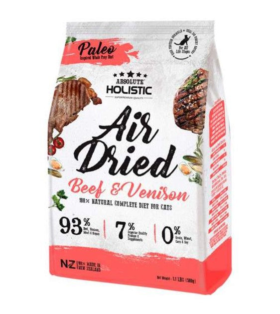 Absolute Holistic Air Dried Beef and Venison Cat Food