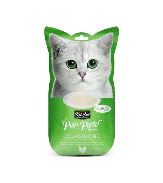 Kit Cat Purr Puree Plus+ Chicken & Collagen Care (Collagen Care) Cat Treat