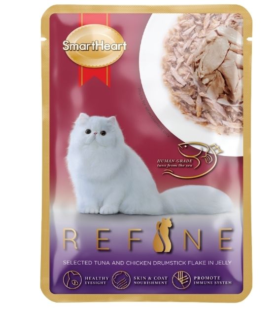 SmartHeart Selected Tuna with Chicken Drumstick Flake in Jelly Wet Cat Food