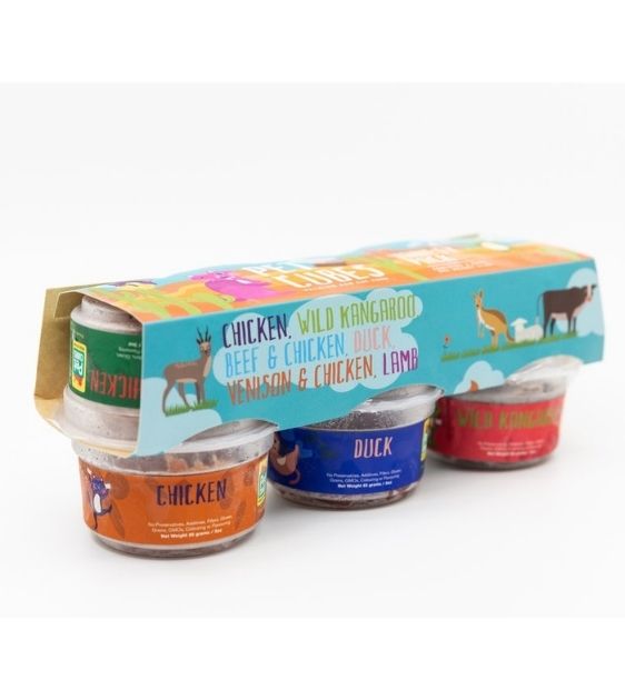 PetCubes Cat Variety Pack Premium Raw Cat Food
