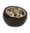 Hing Designs UK Made Non-Slip Stainless Steel Single Cat & Dog Bowl (Black) ?id=11491296772173
