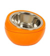 Hing Designs UK Made Non-Slip Stainless Steel Single Cat & Dog Bowl (Orange) ?id=11491296411725
