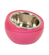 Hing Designs UK Made Non-Slip Stainless Steel Single Cat & Dog Bowl (Pink) ?id=11491305586765