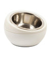 Hing Designs UK Made Non-Slip Stainless Steel Single Cat & Dog Bowl (White) ?id=11491297886285
