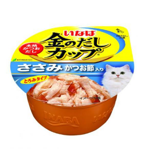 Ciao Kinnodashi Cup Chicken Fillet in Gravy with Dried Bonito Topping Wet Cat Food - CII147