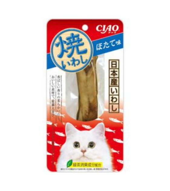 Ciao Grilled Iwashi (Sardine) Fillet Scallop Flavour Cat Treats-CIT07