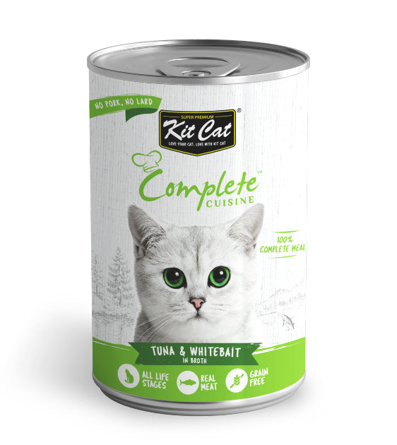 Kit Cat Complete Cuisine Tuna & Whitebait In Broth Cat Food