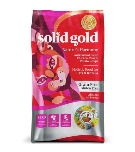Solid Gold Nature's Harmony Grain & Gluten Free Dry Cat Food