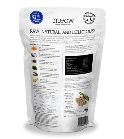 33% OFF: MEOW Freeze Dried Raw Beef and Hoki Cat Food