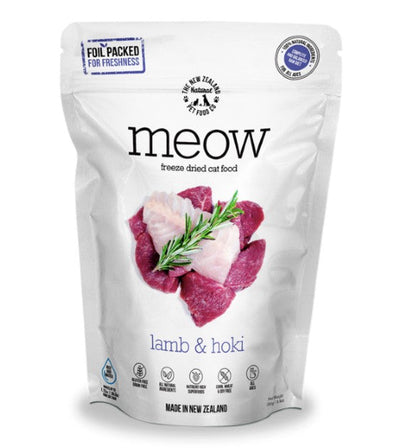 MEOW Freeze Dried Raw Lamb and Hoki Cat Food