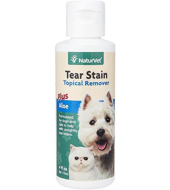 NaturVet Tear Stain Remover Topical Aid for Cats & Dogs