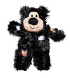 Kong Softies Patchwork Bear Cat Toy (Black)