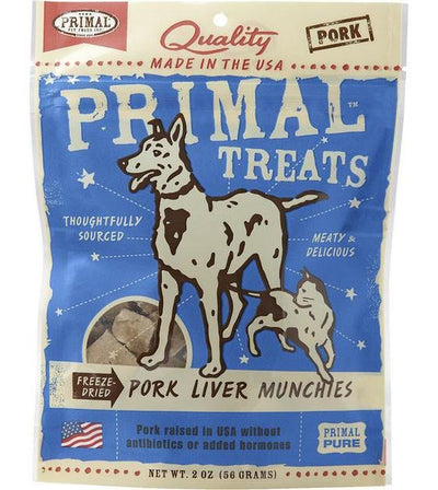 Primal Freeze Dried Pork Liver Munchies Cat & Dog Treats