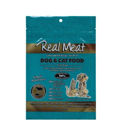 The Real Meat Air Dried Lamb & Fish Dog & Cat Food 5oz