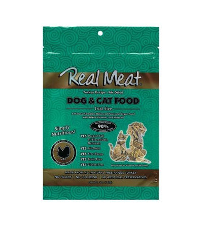 The Real Meat Air Dried Turkey Dog & Cat Food 5oz