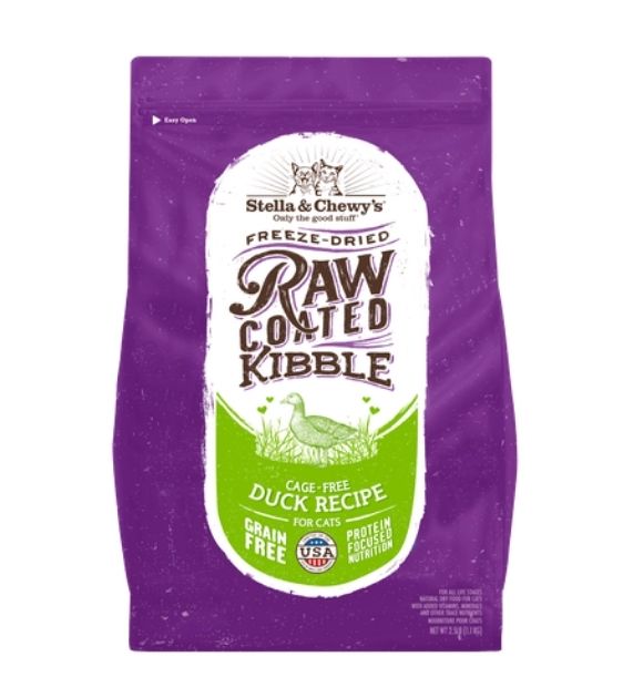 Stella & Chewy’s Freeze Dried Raw Coated Kibbles (Duck) Dry Cat Food