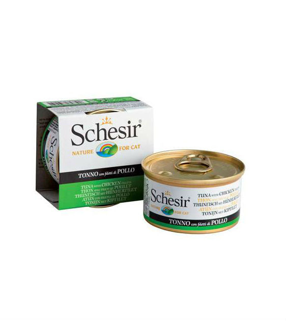 Schesir Tuna with Chicken Fillets in Jelly Wet Cat Food